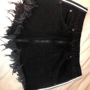 LF Carmar black jean skirt size 24